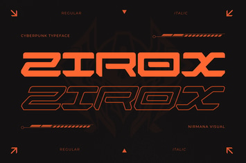 Zirox Cyberpunk - Branding Logo Font
