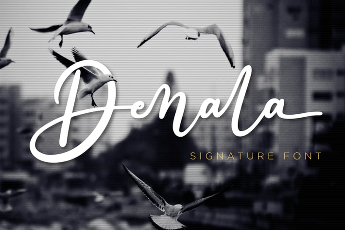 Denala - Signature Font