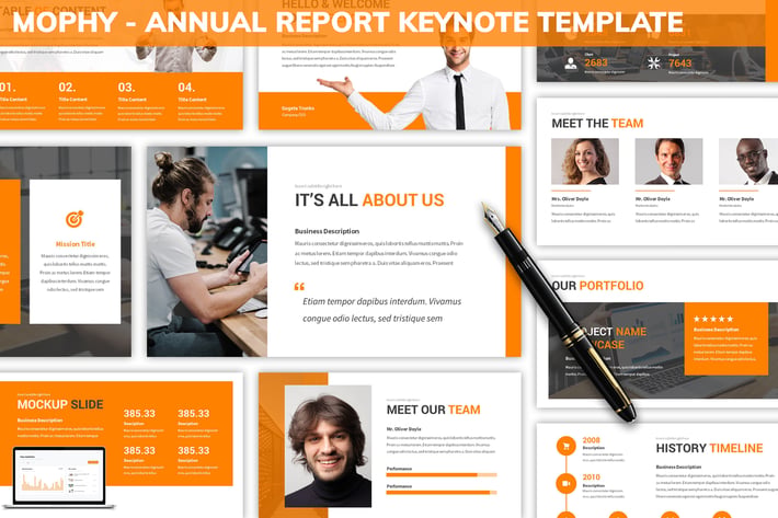 Mophy - Annual Report Keynote Template