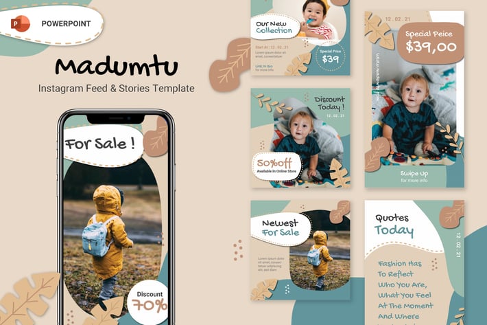 Instagram Feeds & Stories - Powerpoint