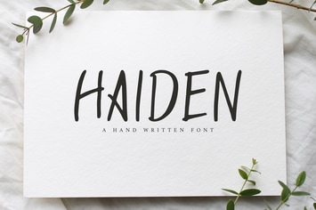 Haiden Brush Font
