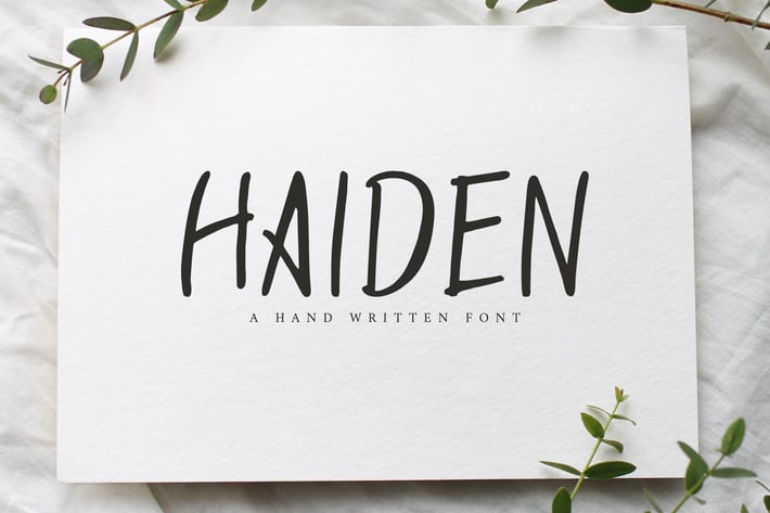Haiden Brush Font
