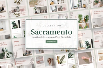 Sacramento - Instagram Post Template Power Point