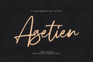 Agetien - Handwritten Font