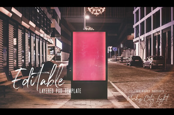 City Light Board Poster Mockup 07