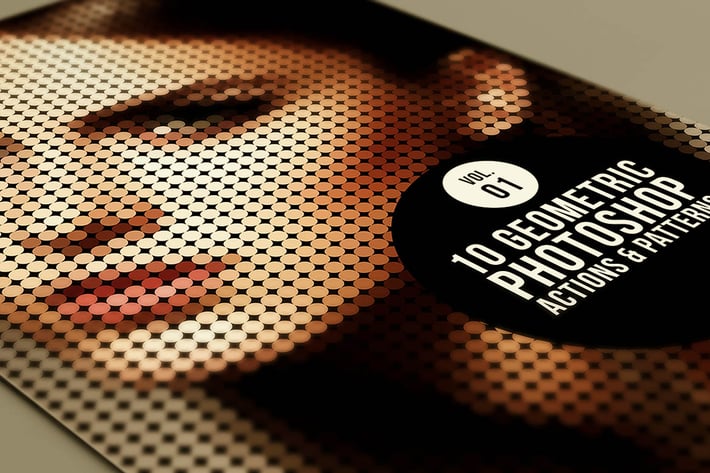 10 Geometric Photoshop Actions 01