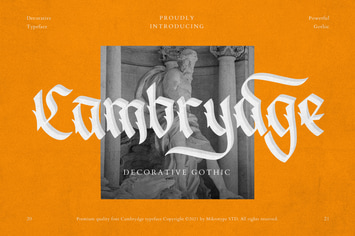 Cambrydge Gothic Advertisement Font