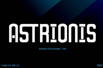Astrionis - Futuristic Font 