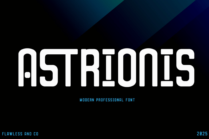 Astrionis - Futuristic Font 