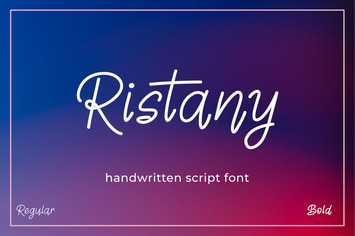Ristany - Handwriten Script Font