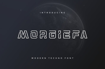 Morgiefa Modern Techno Font