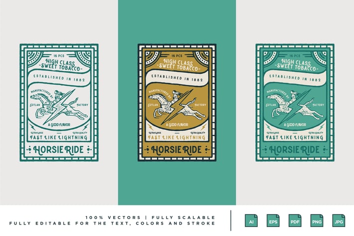 Artwork Design - Horsie Ride Badge