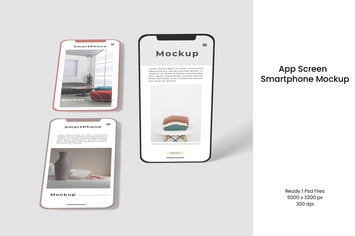 App Screen Smartphone Mockup