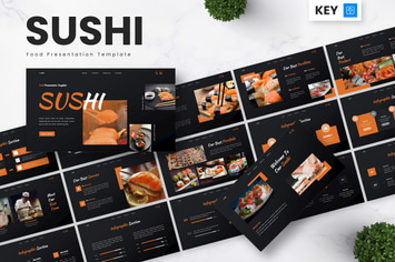 Sushi - Food Keynote Templates