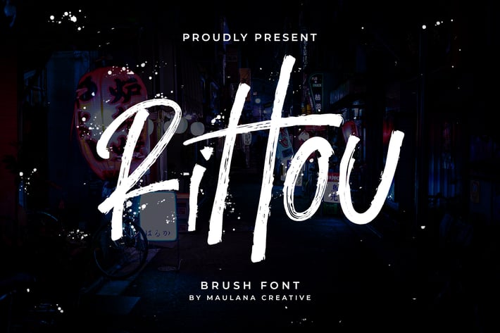 Rittou Brush Font