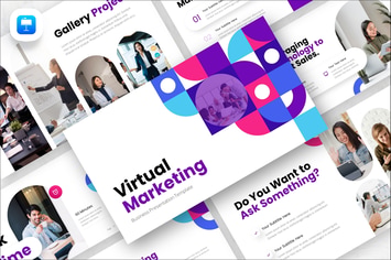Virtual Marketing Keynote Presentation Template