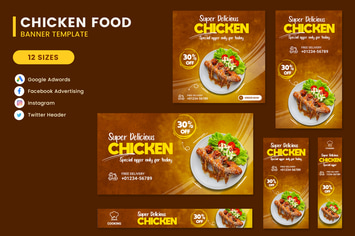 Food Chicken Banner Template