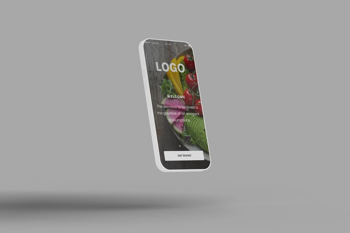 Phone Screen Clay Style Mockup