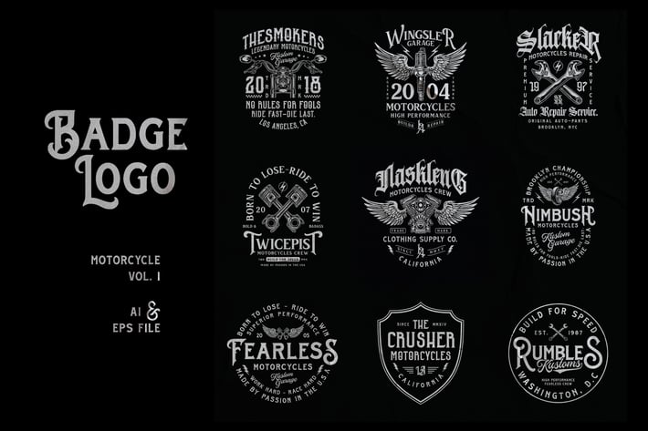 Badge Logo - Motorcycle Series Vol.1
