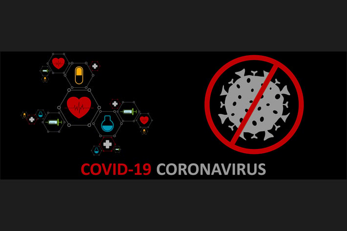 Coronavirus COVID-19 medical abstract background