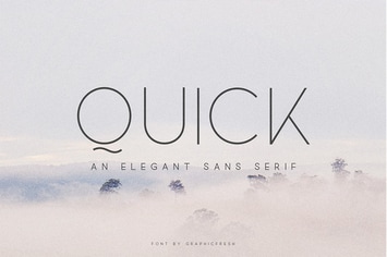 Quick - An Elegant Sans Serif