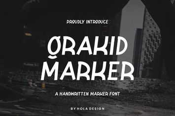 Grakid Marker - Handwritten Font