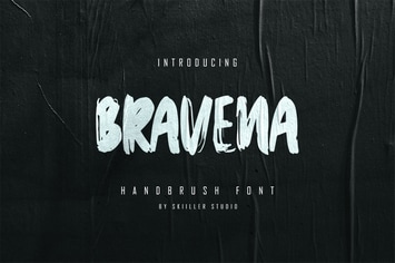 Bravena - Handbrush Font