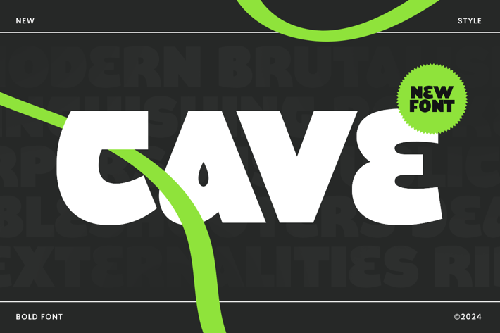 Cave - Bold Font