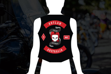 Outlaw : One Percenter Motorcycle Club Logo