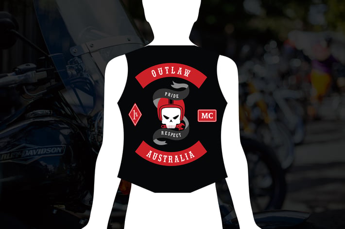 Outlaw : One Percenter Motorcycle Club Logo