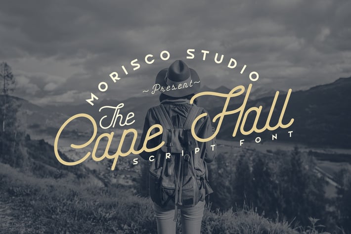 The Cape Hall - Monoline Script Font