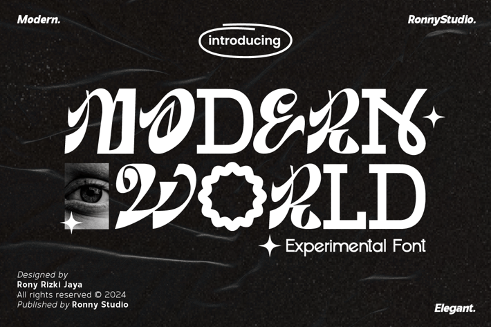 Modern World - Experimental Combination Font