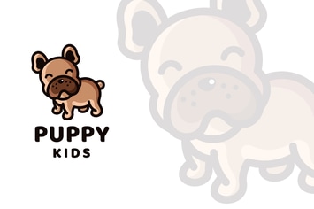 Puppy Kids Logo Template