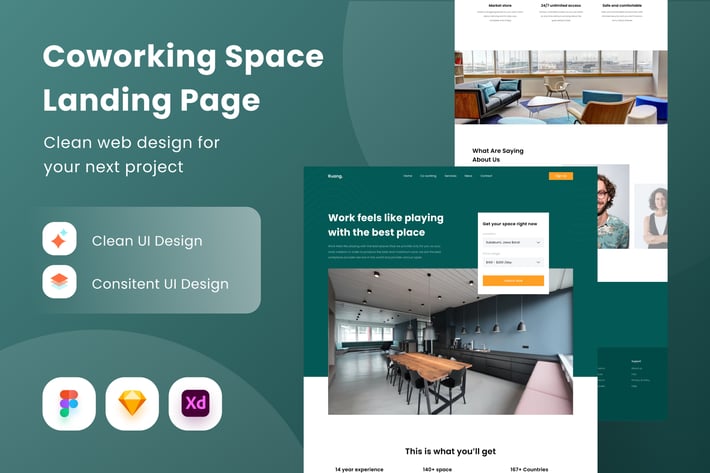 Coworking Space Landing Page