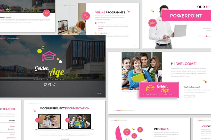 Golden Age - Education Powerpoint Template