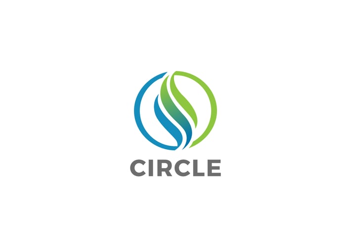 Logo Circle Abstract Wave