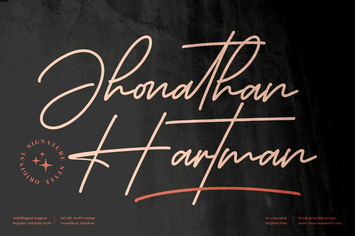 Jhonathan Hartman Signature Font