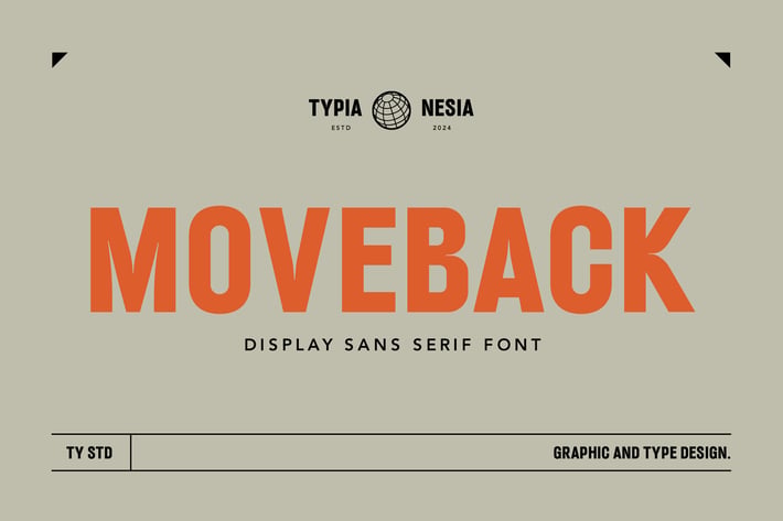 Moveback - Display Sans Sport Condensed Font