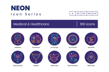 100 Medical Icons