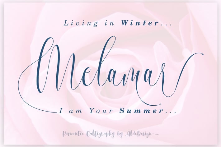 Melamar - Romantic Calligraphy Font