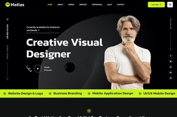 Matias - Tailwind CSS Personal Portfolio Template 