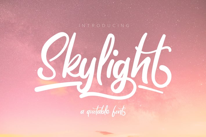 Skylight | A Quotable Font