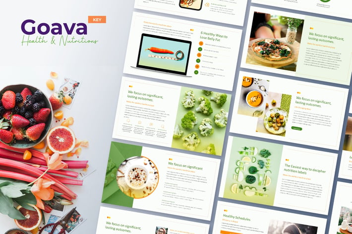 Goava - Health & Nutritions Keynote Template