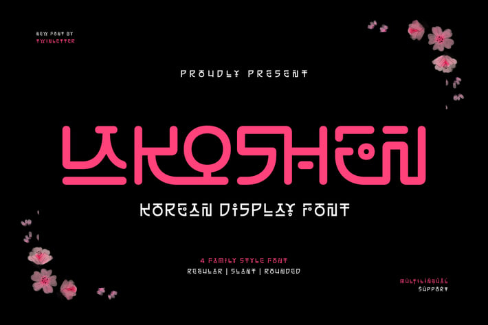 Lakoshen - Korean Style Font