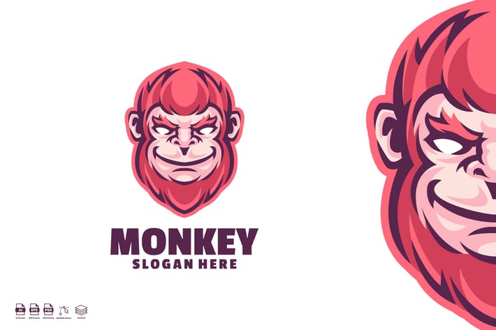 Monkey Logo template