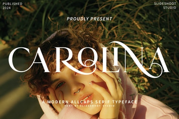 Carolina || Modern All Caps Serif 