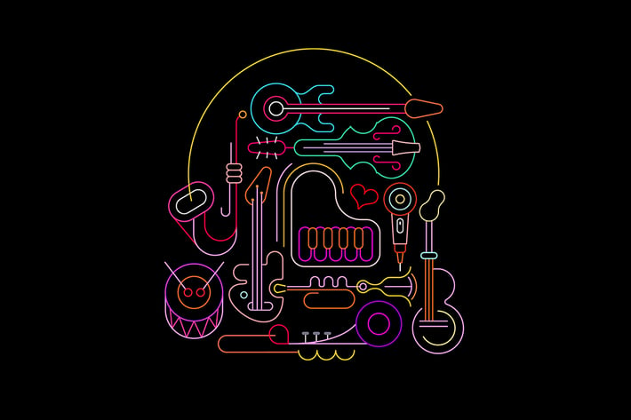 Neon Musical Design