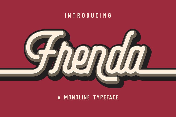 Frenda - a Monoline Typeface
