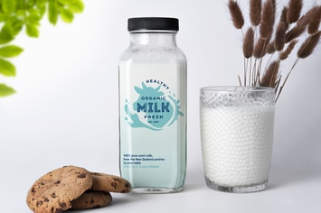 Milk Bottle Mockup