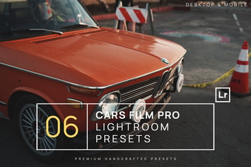 6 Cars Film Pro Lightroom Presets + Mobile